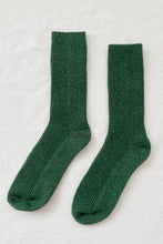 Load image into Gallery viewer, Winter Sparkle Socks, Evergreen