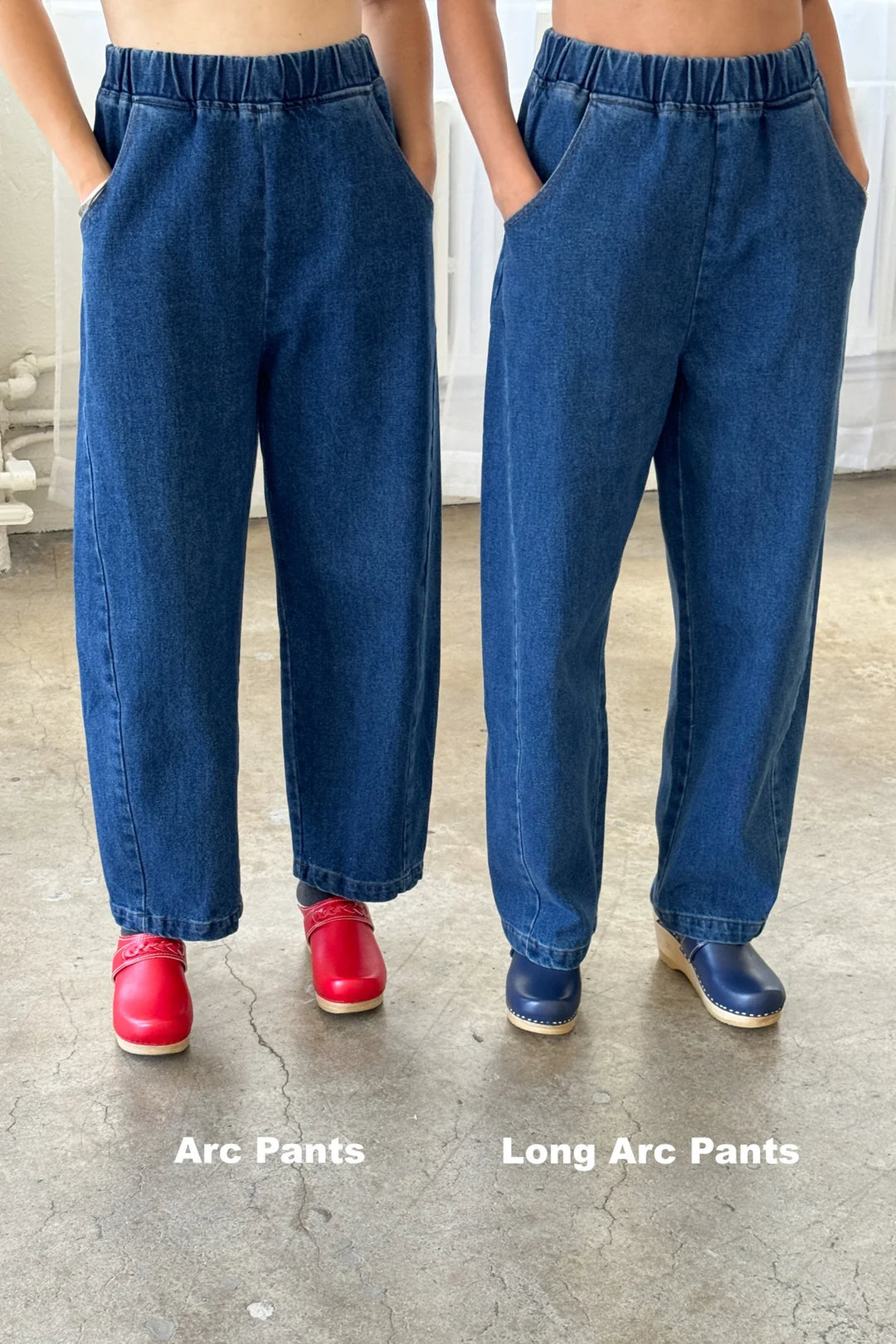 Long Arc Pants, Blue Denim