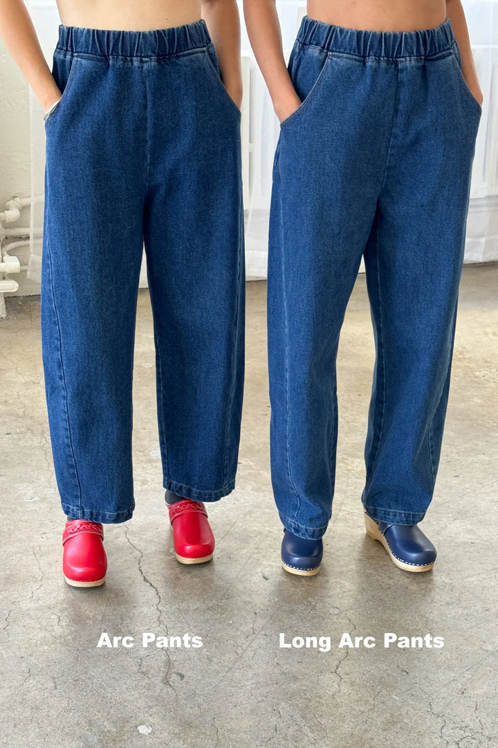 Long Arc Pants, Blue Denim