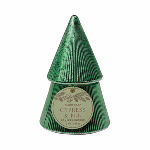 Forsala - Green Stacked Tree Candle, Cypress & Fir