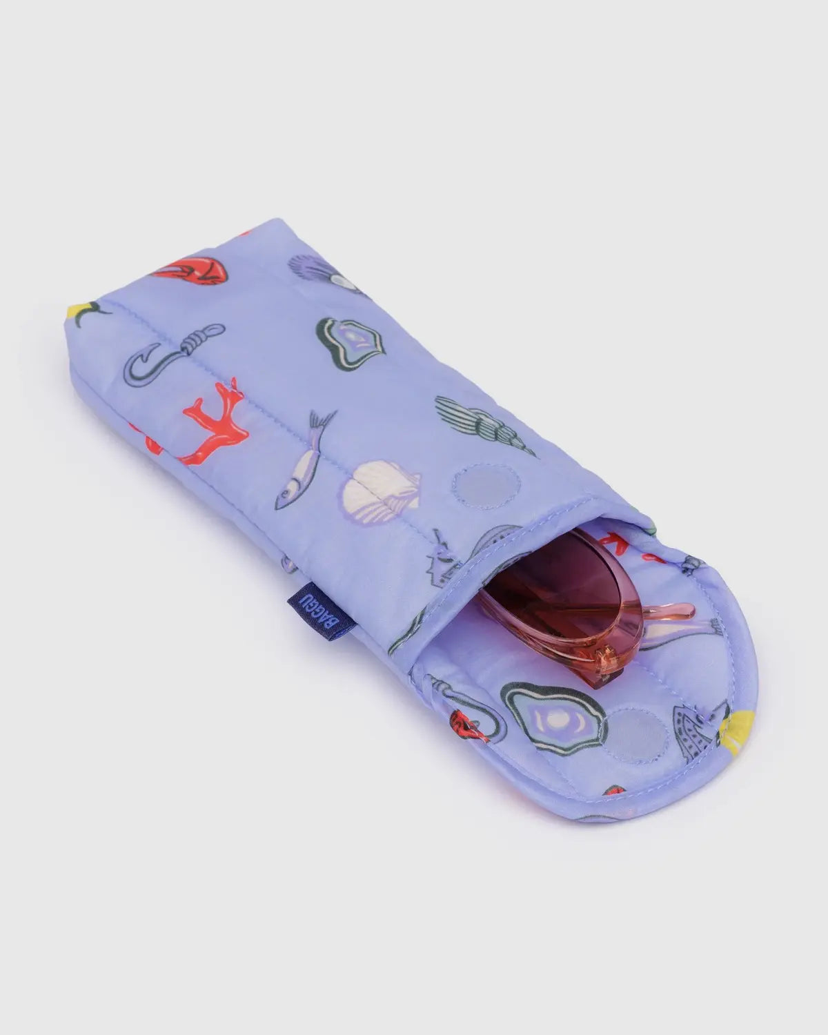 BAGGU Puffy Glasses Sleeve, Sea Creatures