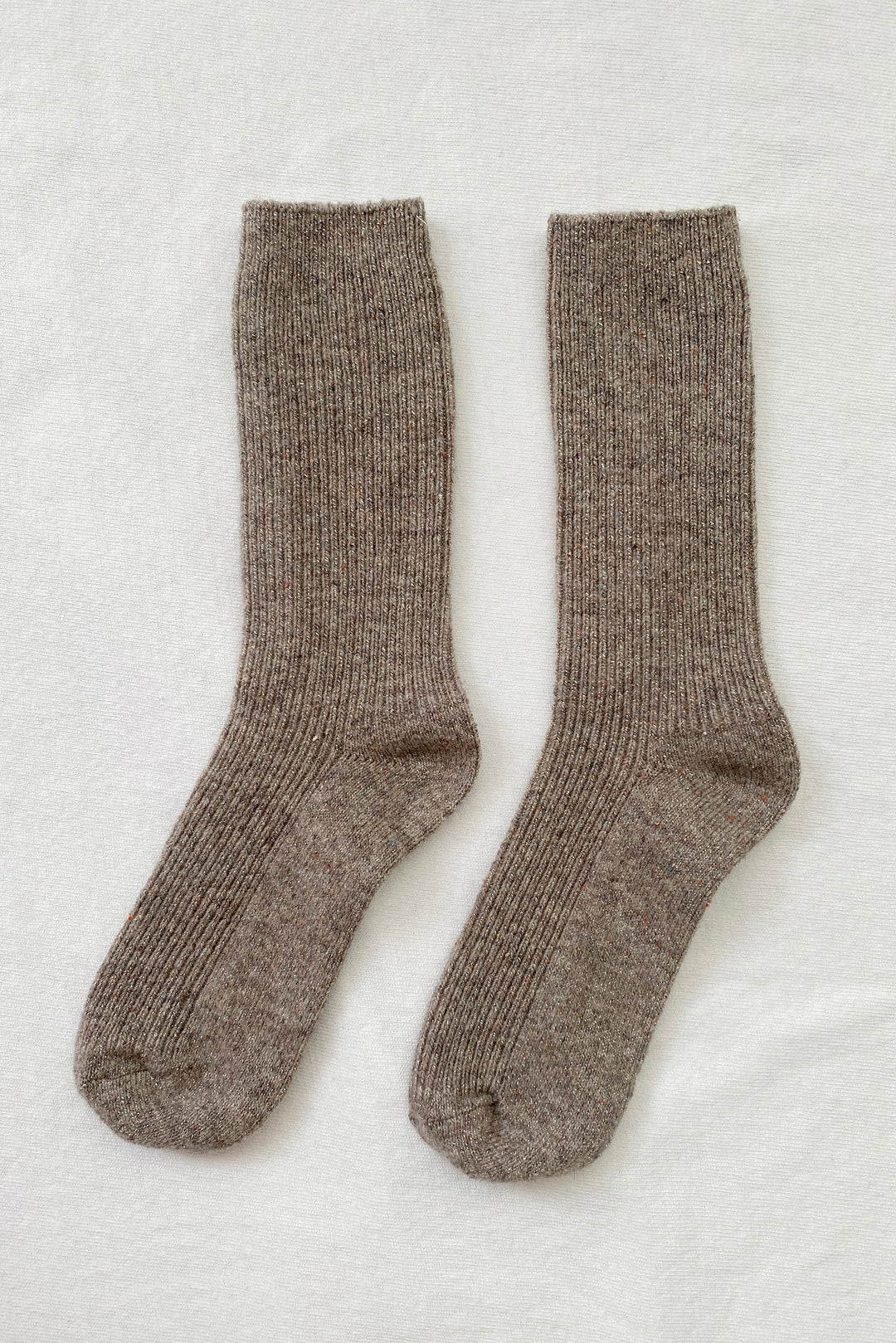Winter Sparkle Socks, Nutmeg