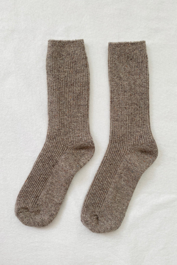 Winter Sparkle Socks, Nutmeg
