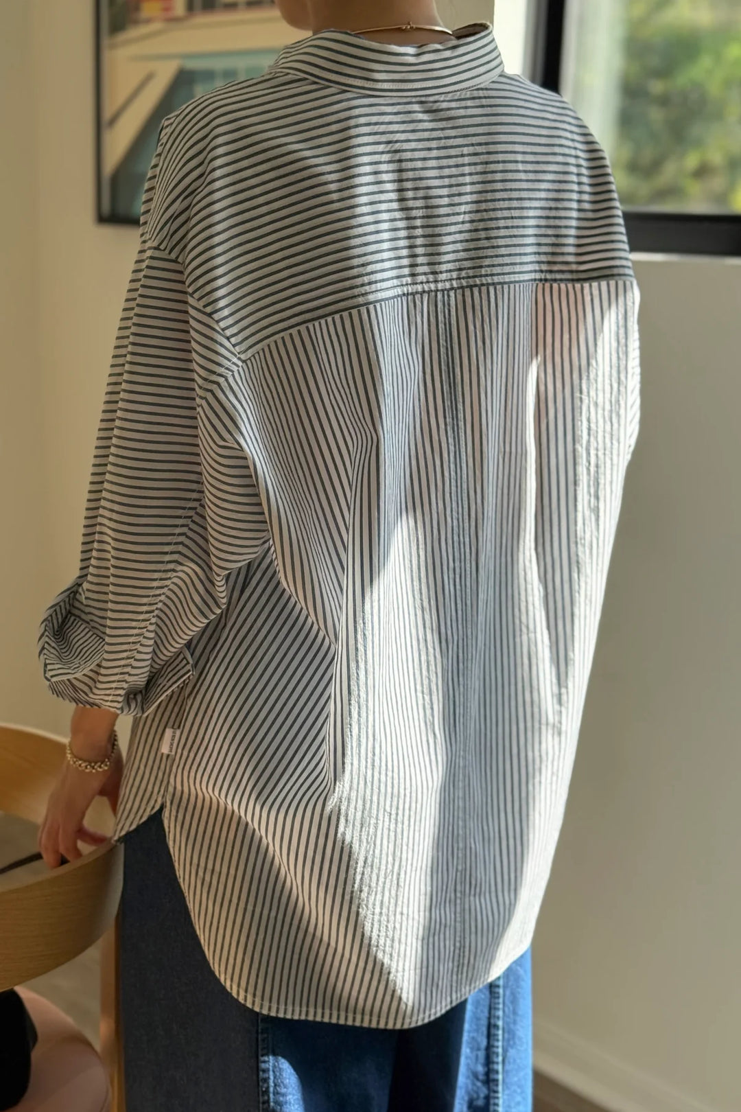 Light Weight Owen Shirt, Denim Stripe