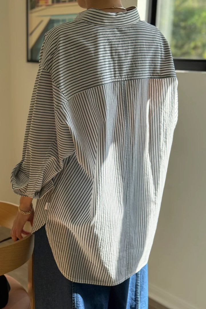 Light Weight Owen Shirt, Denim Stripe