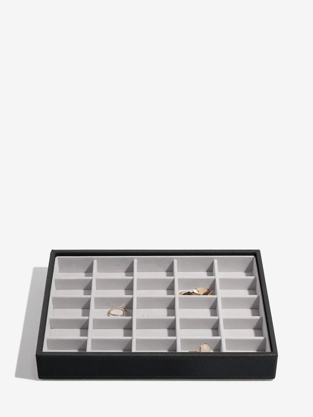 Classic Black Raffia Jewellery Box, Set of 3