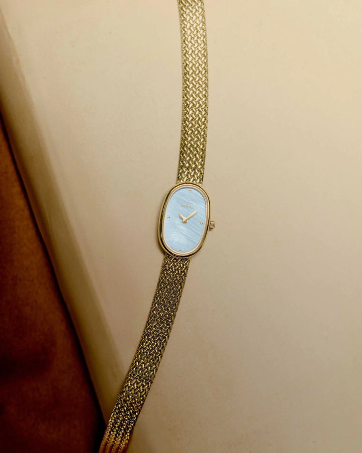 Breda - Jane Watch, Gold/Sky Small