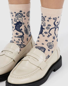 BAGGU Crew Socks, Mermaid