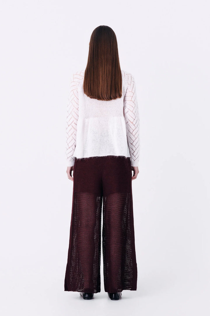 Magnea - AGNES SWEATER / WHITE BERRY