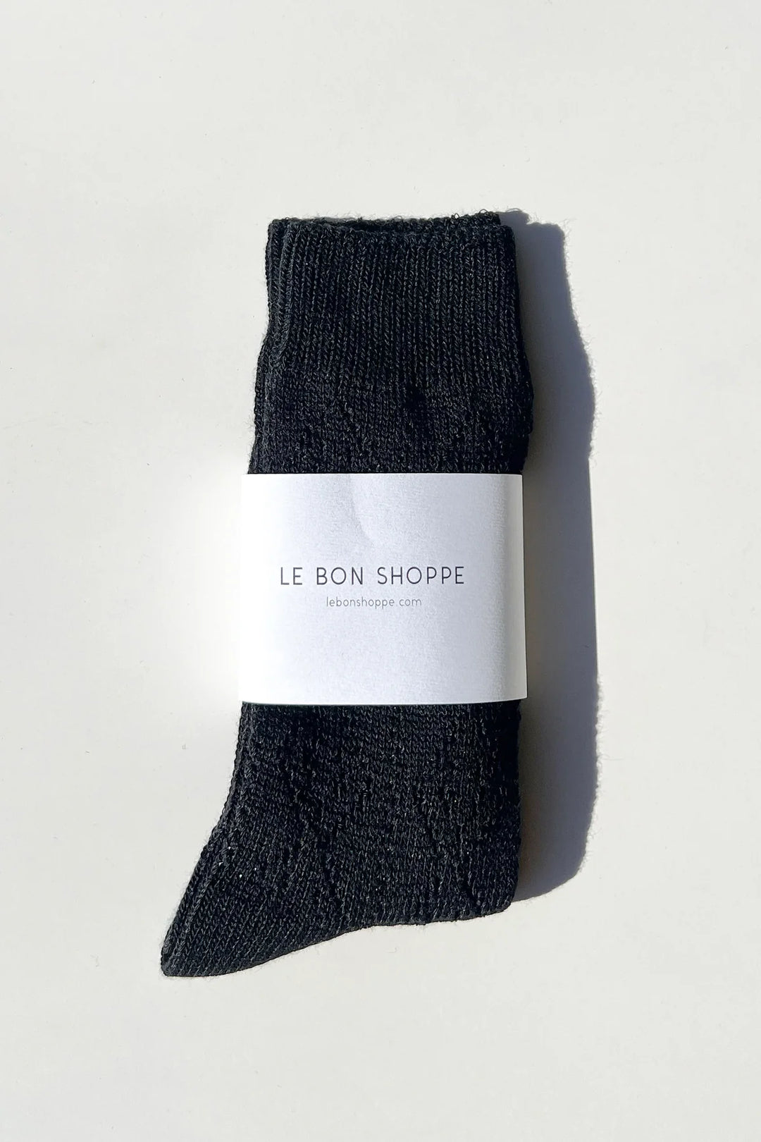 Modal Eyelet Socks, Jet Black