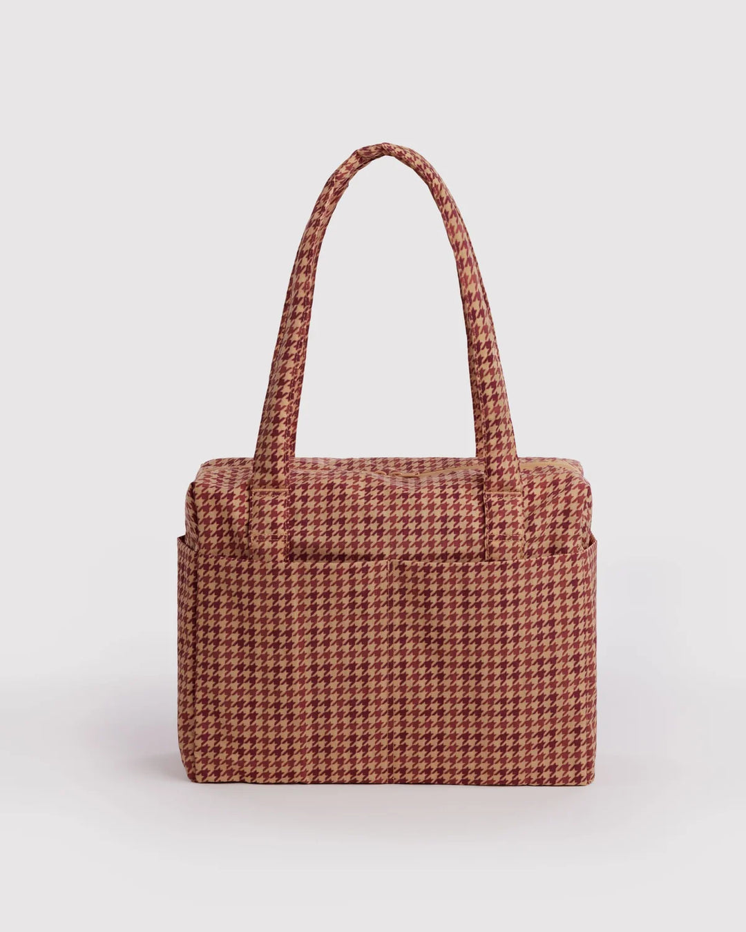 PRESALE - BAGGU Small Cloud Carry On, Tan Houndstooth