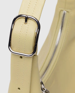 BAGGU Mini Recycled Leather Bag, Straw