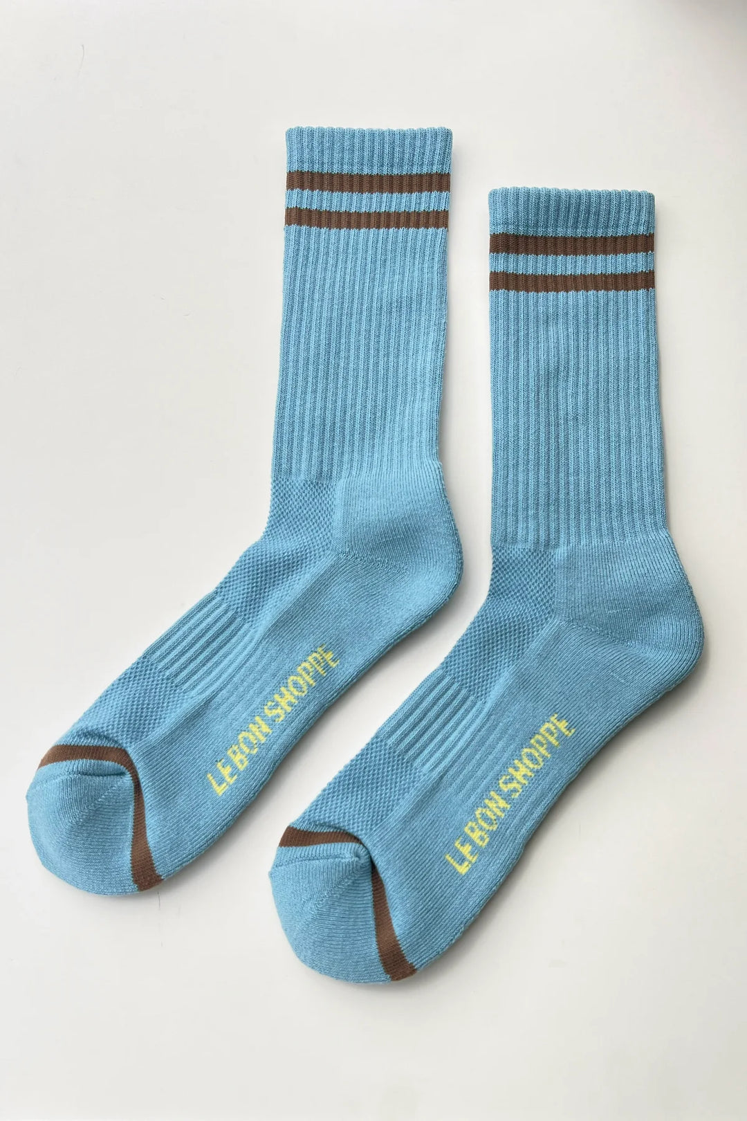 Men’s Boyfriend Socks, Powder Blue