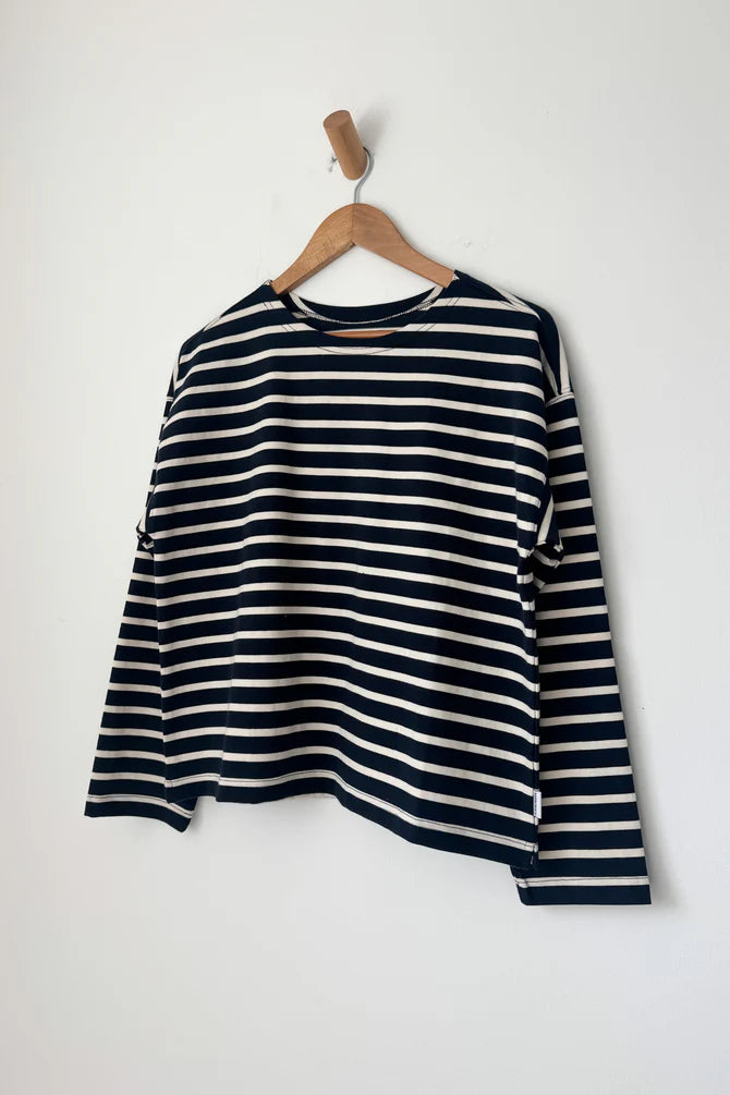 Sailor Top, Navy Stripe