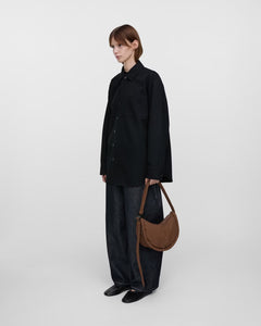 Sandqvist CURVE Half Moon Bag Mini, Taupe