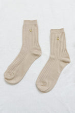 Load image into Gallery viewer, Le Bon Shoppe Her Socks Porcelain + Gold Heart