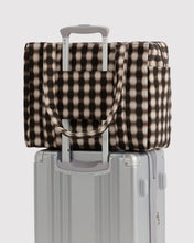 Load image into Gallery viewer, BAGGU Small Cloud Carry On, Blurred Gingham Brown