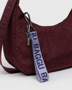 BAGGU Logo Keychain, Dusty Lilac