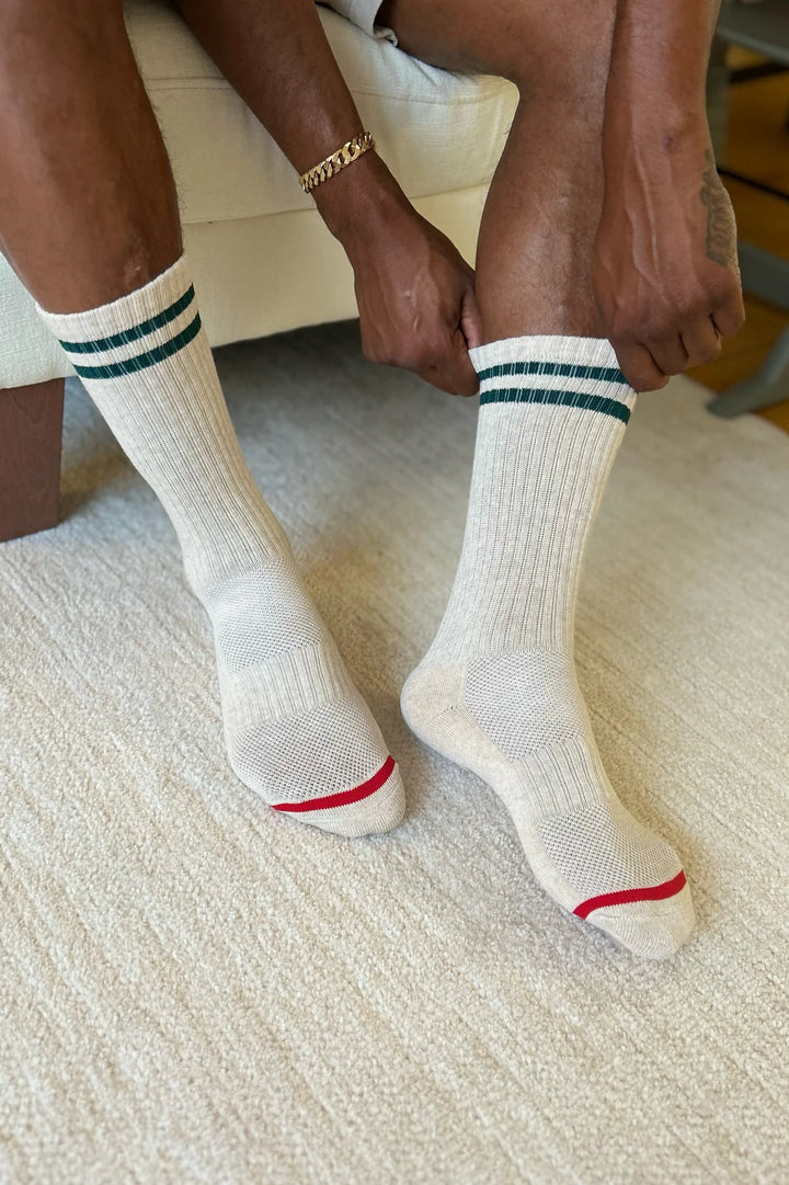 Men’s Boyfriend Socks, Oatmeal