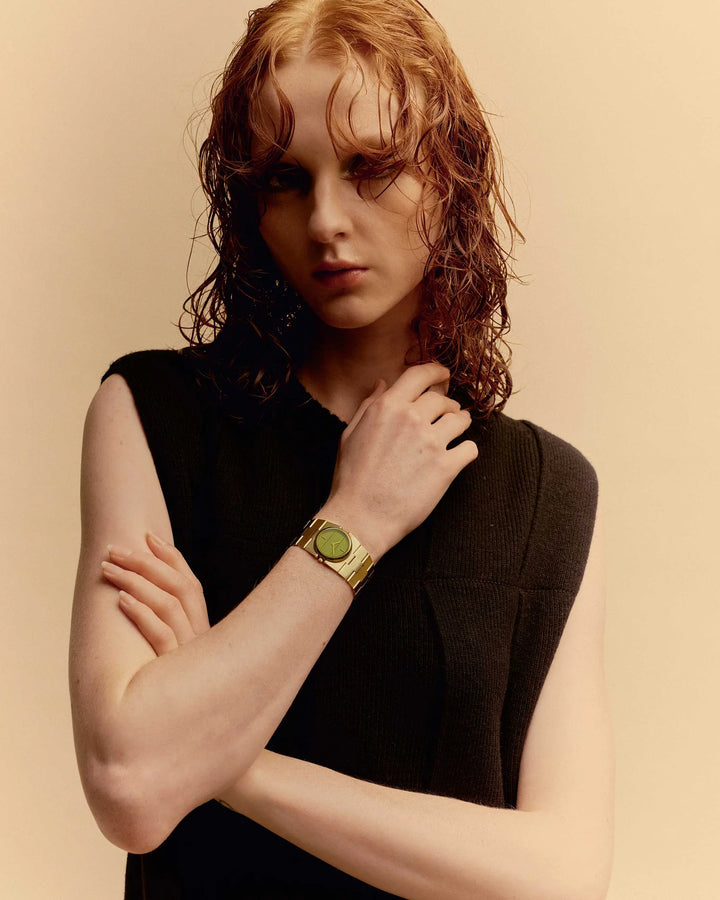 Breda - Sync Watch, Gold/Evergreen