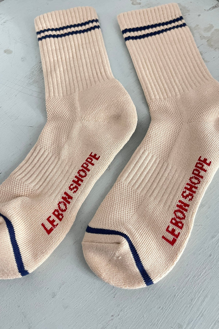 Boyfriend Socks, Cashew