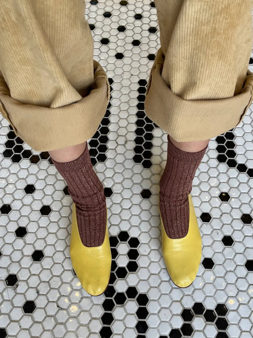 Glitter Socks, Bronze