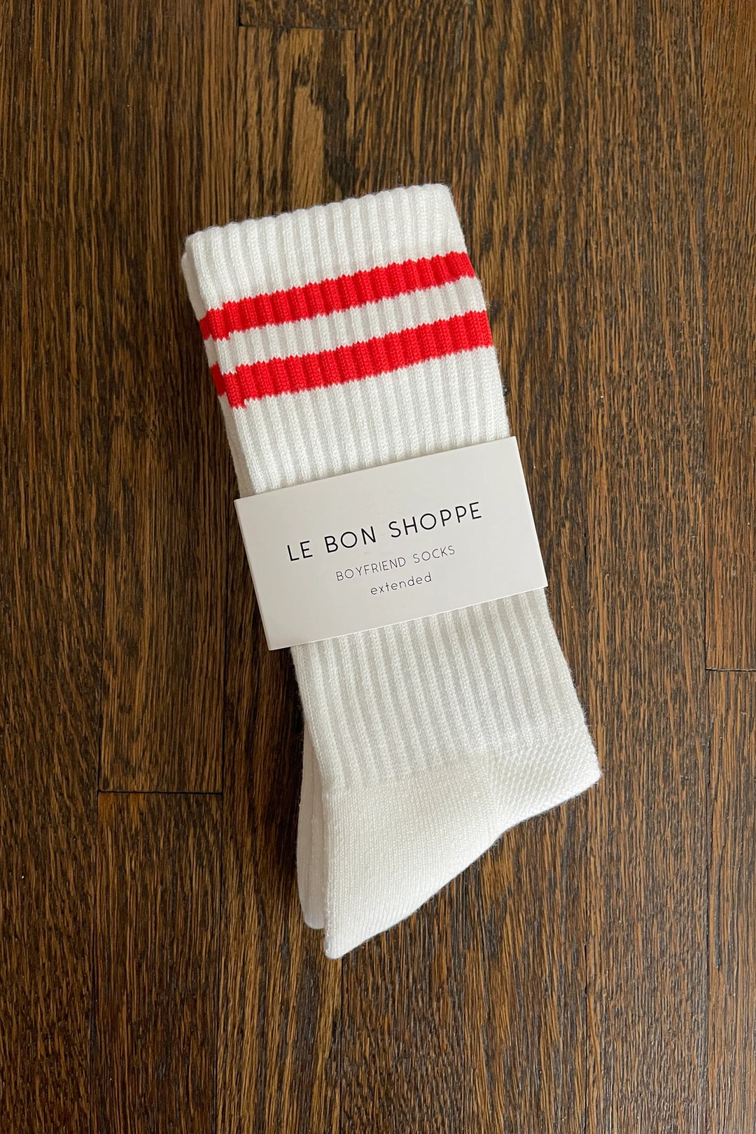 Men’s Boyfriend Socks, Clean White