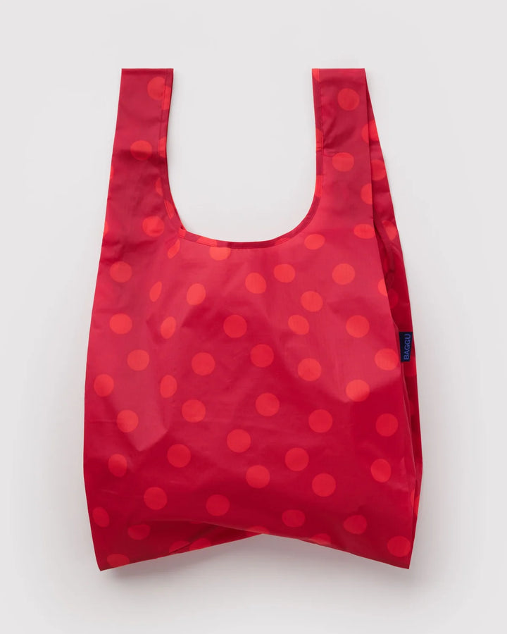 BAGGU Reusable Bag, Red Polka Dot