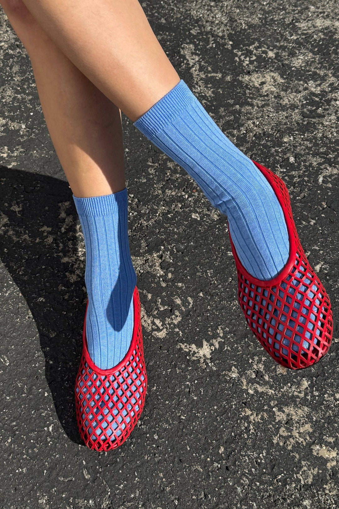 Her Socks, Periwinkle Blue