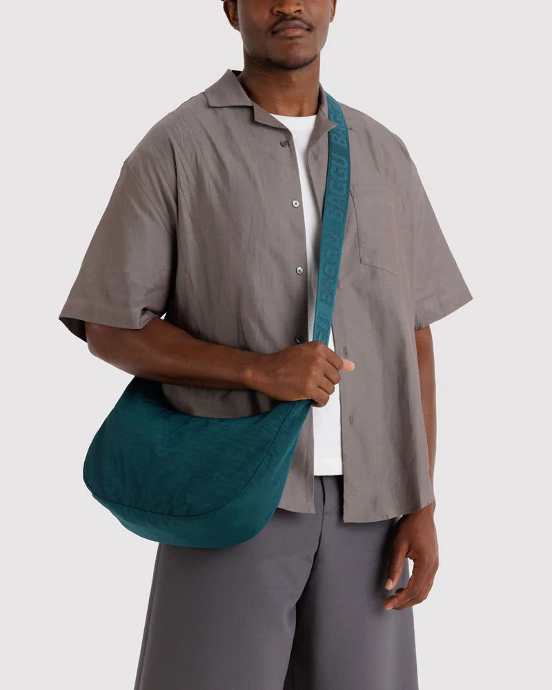 BAGGU Crescent Bag, Deep Sea