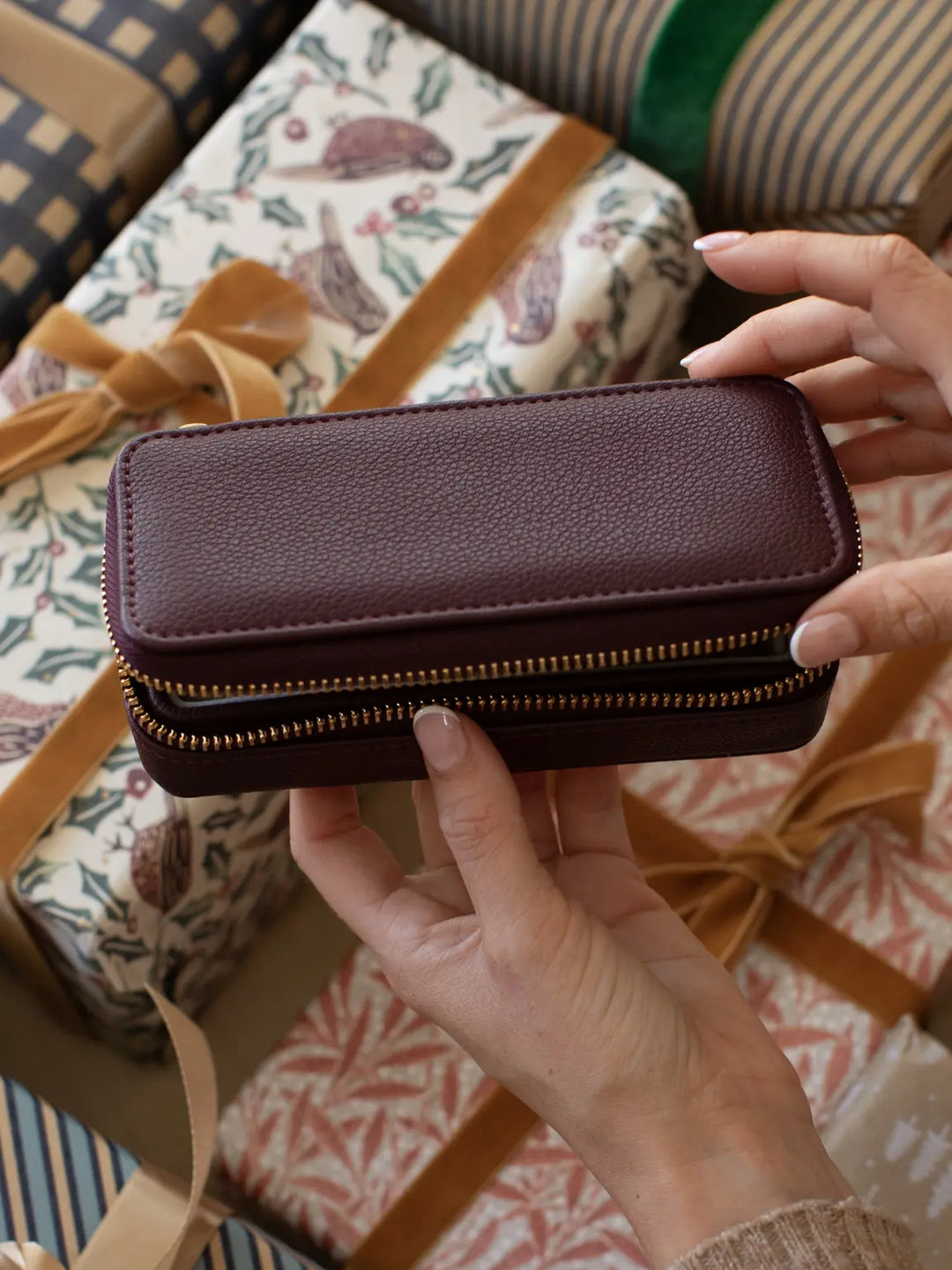 Stackers Burgundy Travel Case