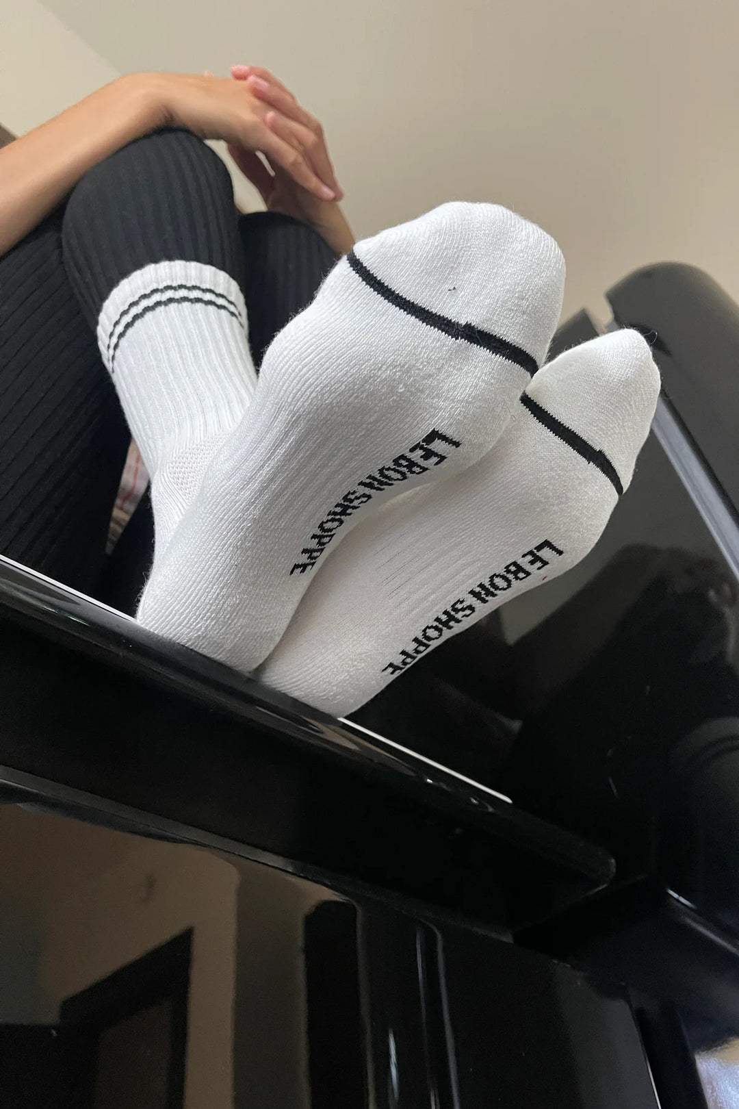 Boyfriend Socks, Classic White