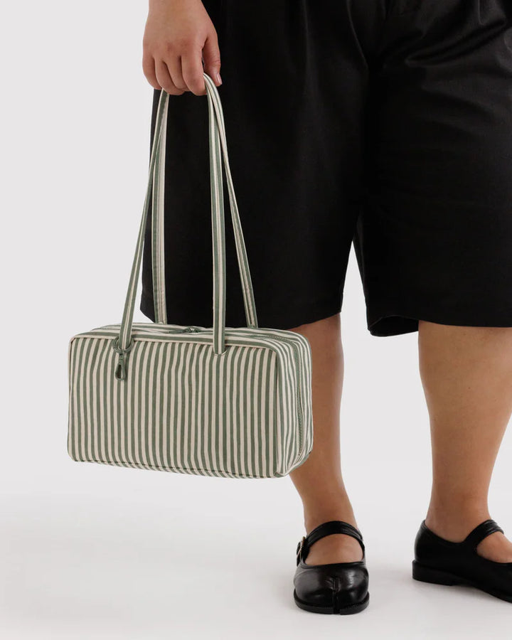 BAGGU Bowler Bag, Sage Stripe