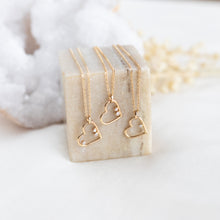 Hlaða mynd inn í gallerískoðara, Diamond Heart Necklace