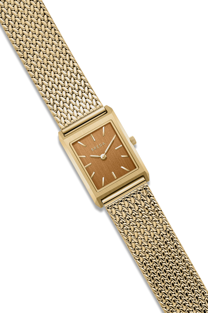 Breda - Virgil Watch Small, Gold/Ochre