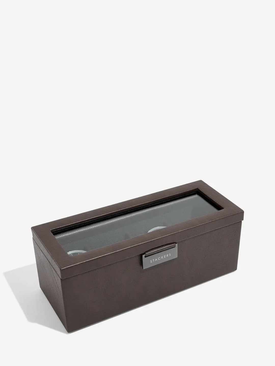 Stackers 4 Piece Watch Box, Brown
