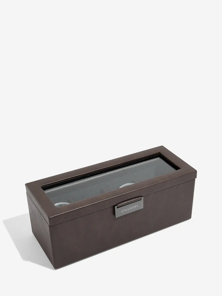 Stackers 4 Piece Watch Box, Brown