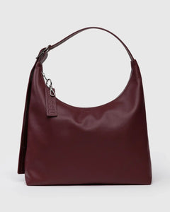 BAGGU Recycled Leather Bag, Mahogany