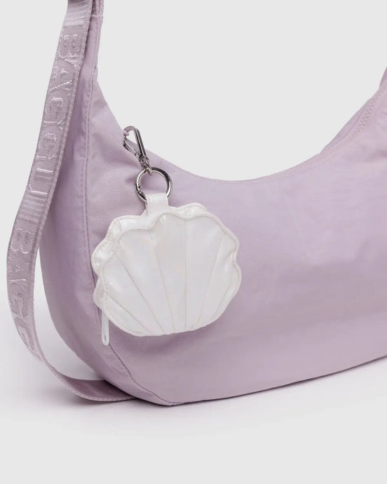 BAGGU Shell Charm, Pearl Metallic