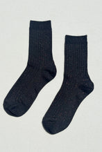 Load image into Gallery viewer, Glitter Socks, Copper Black