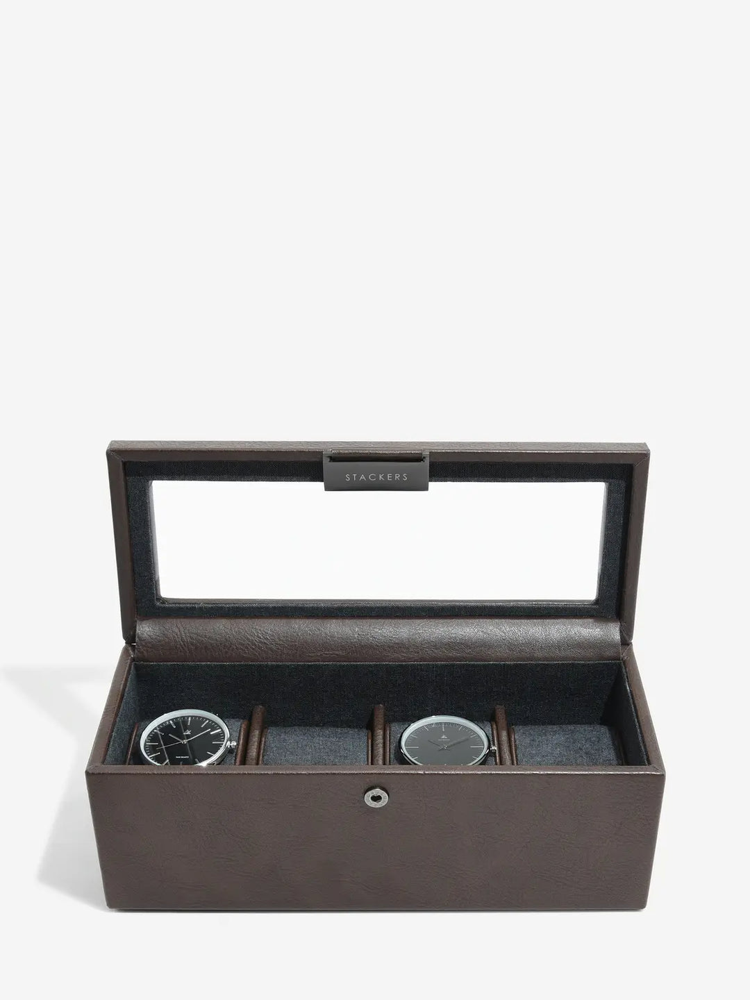 Stackers 4 Piece Watch Box, Brown