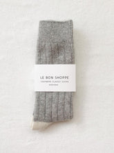 Load image into Gallery viewer, Men’s Cashmere Socks, Grey Melange