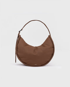 Sandqvist CURVE Large Half Moon Bag, Dark Taupe