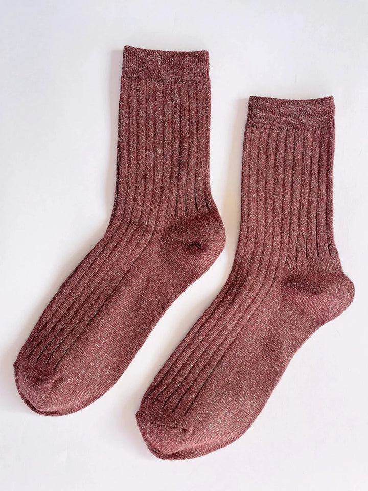 Glitter Socks, Bronze