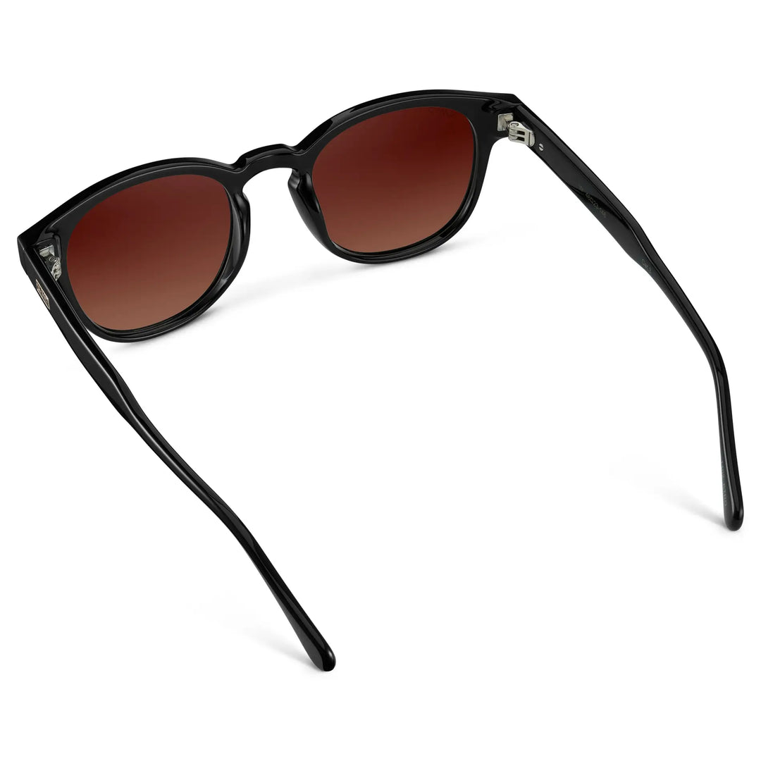 WMP Felix Sunglasses, Black/Red Gradient Lens