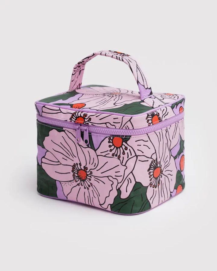 BAGGU Large Cosmetic Case, Pink Poppy