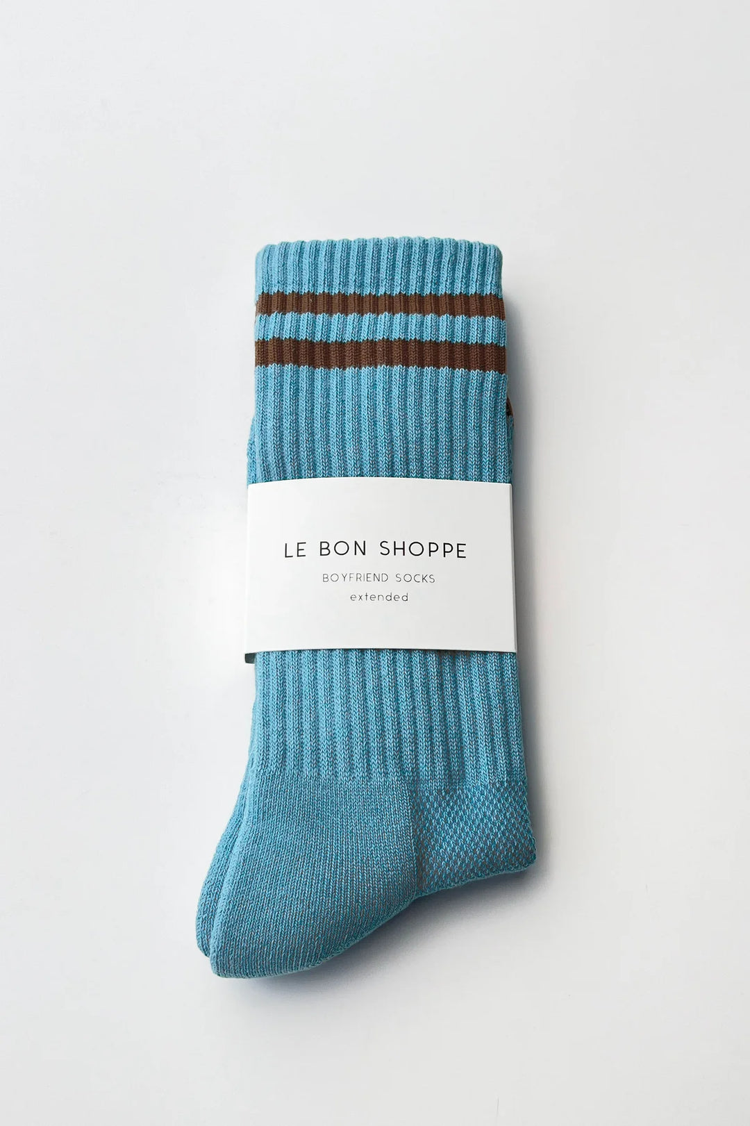 Men’s Boyfriend Socks, Powder Blue