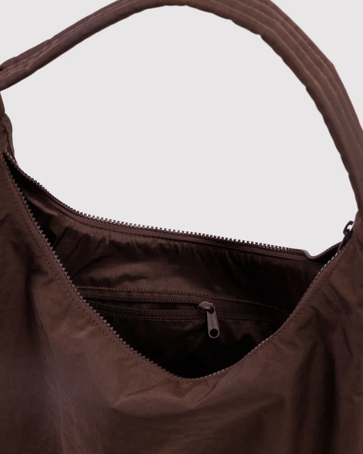 BAGGU Nylon Shoulder Bag, Coffee