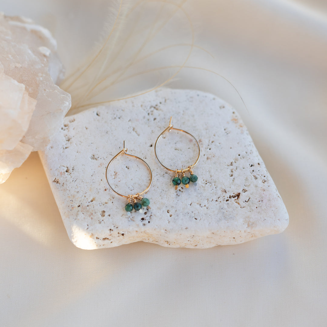 Emerald Hoops