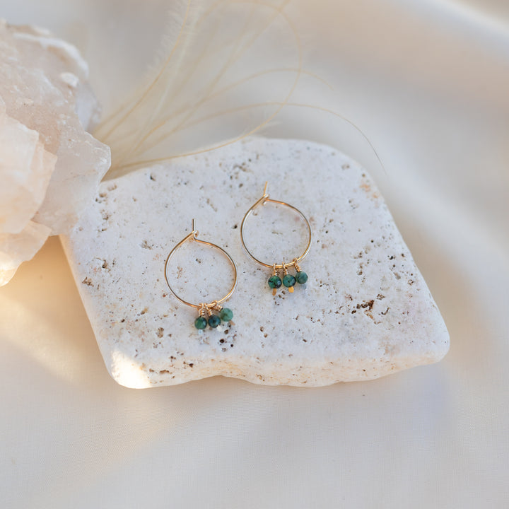 Emerald Hoops